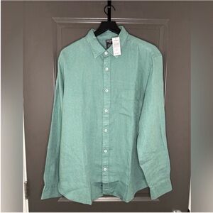 NWT Todd Snyder Sea Soft Irish Linen Shirt | Lagoon | XL | Baird McNutt |✨✨